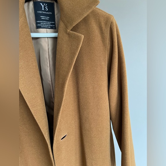 Y's Yohji Yamamoto 100% Laine Wool Long Trench Coat (Vtg) - Picture 11 of 17